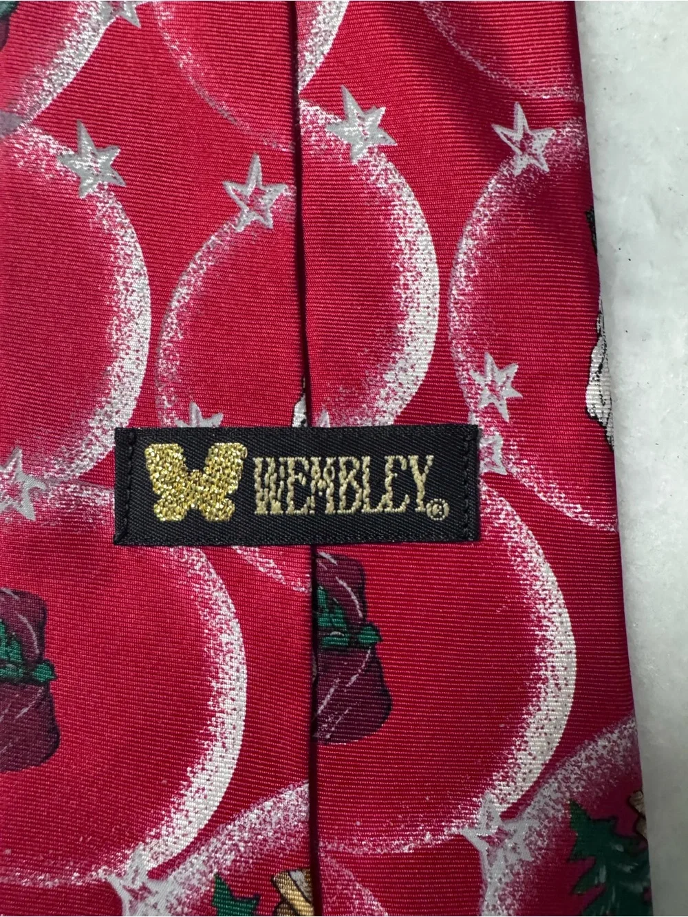 Wembley Vintage Silk Christmas Santa Novelty Tie